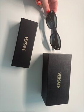 New Versace Sunglasses with Gold Medusa Detail